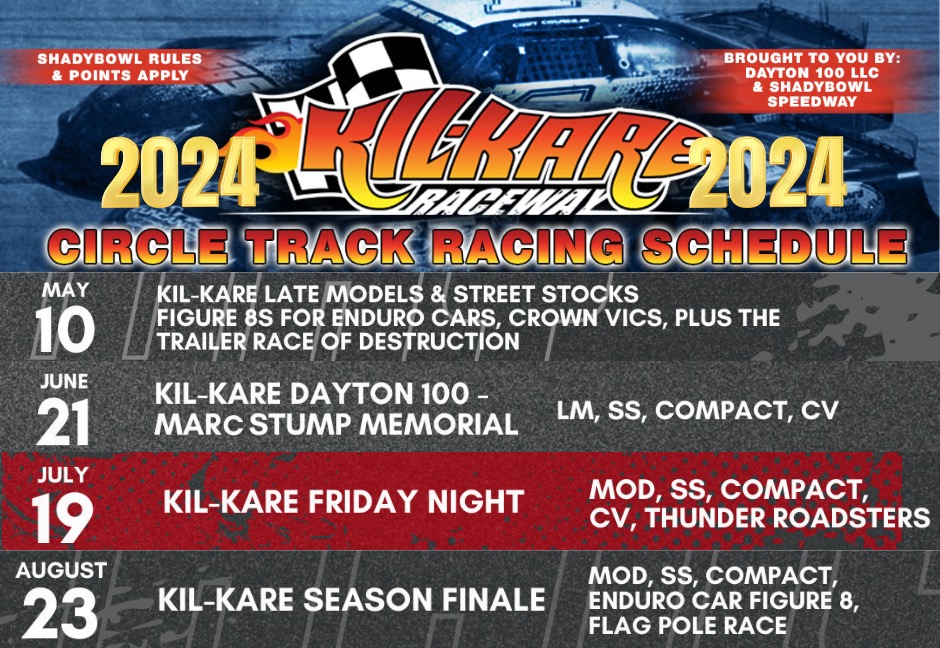 Circle Track Racing Schedule